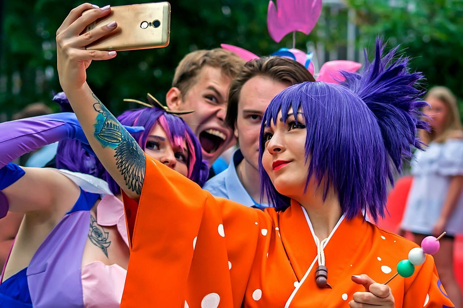 Cosplayeurs en festival